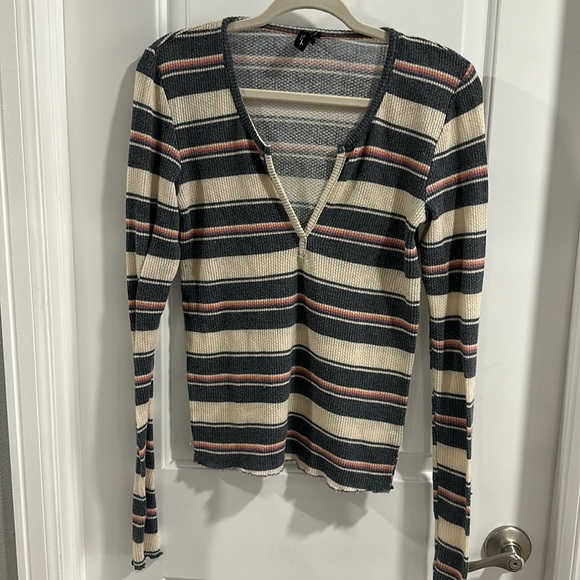 Urban Outfitters Tops - Out From Under By Urban Outfitters Striped Long Sleeve Top